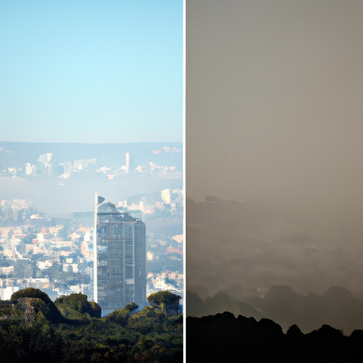 השוואה זו לצד זו בין מזג האוויר הערפילי של סן פרנסיסקו לבין האקלים שטוף השמש של ישראל
