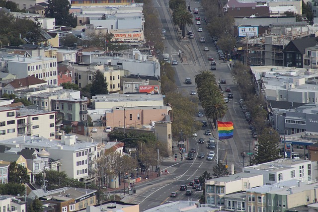 מבט מלמעלה על שכונת קסטרו סן פרנסיסקו